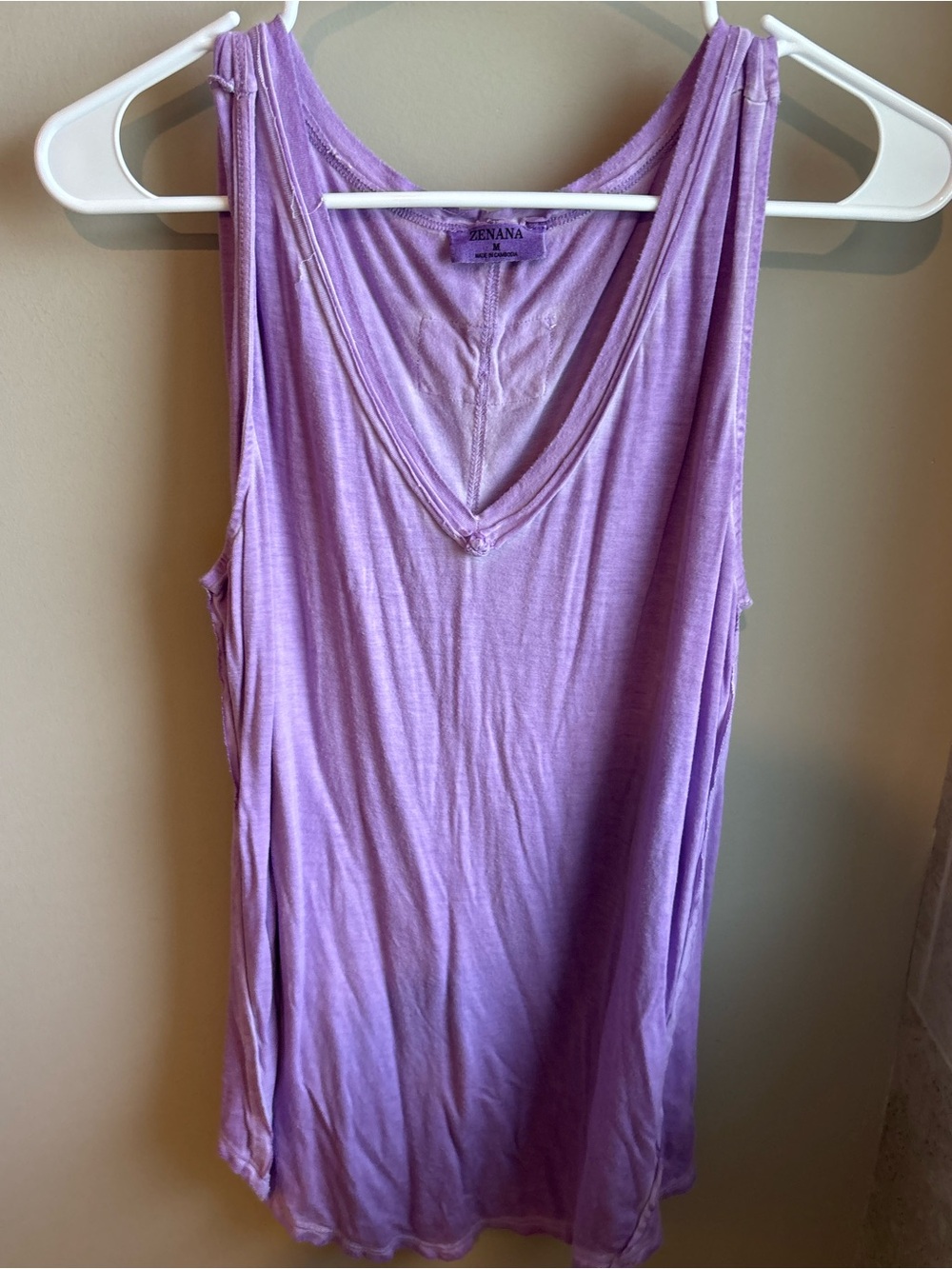 Zenana Outfitters Lavender V-Neck Tank